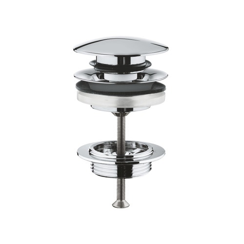 Immagine di Grohe Piletta di scarico con apertura e chiusura manuale (clic clac), finitura cromo 65807000