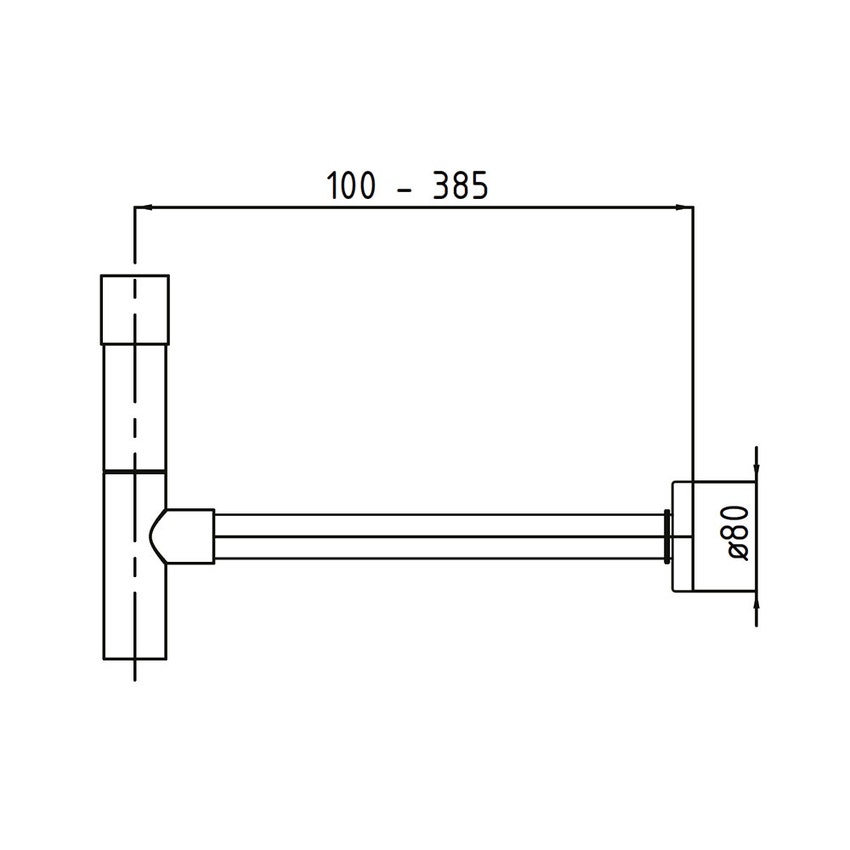 Immagine di Kaldewei Sifone di design adatto a tutti i modelli, finitura cromo 905700000999