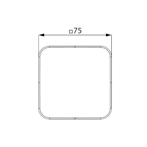 Immagine di Kaldewei Valvola a scarico libero con copertura quadrata smaltata, colore bianco alpino 905900000001
