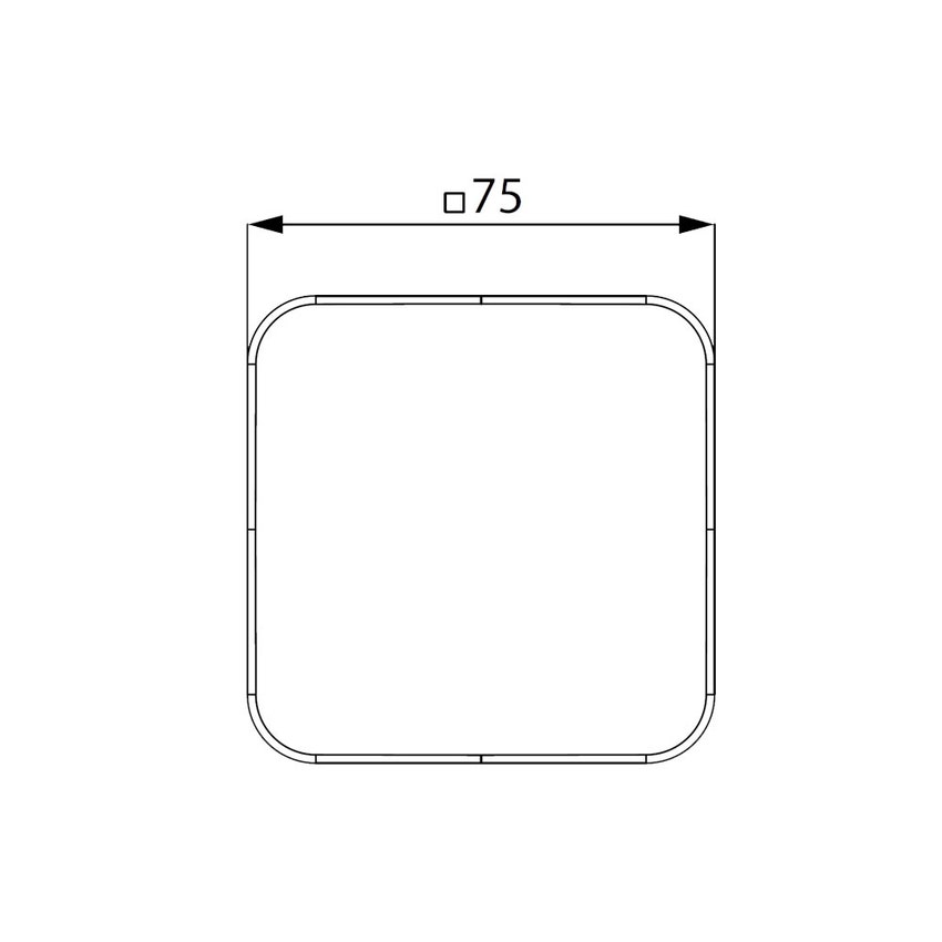 Immagine di Kaldewei Valvola a scarico libero con copertura quadrata smaltata, colore bianco alpino 905900000001