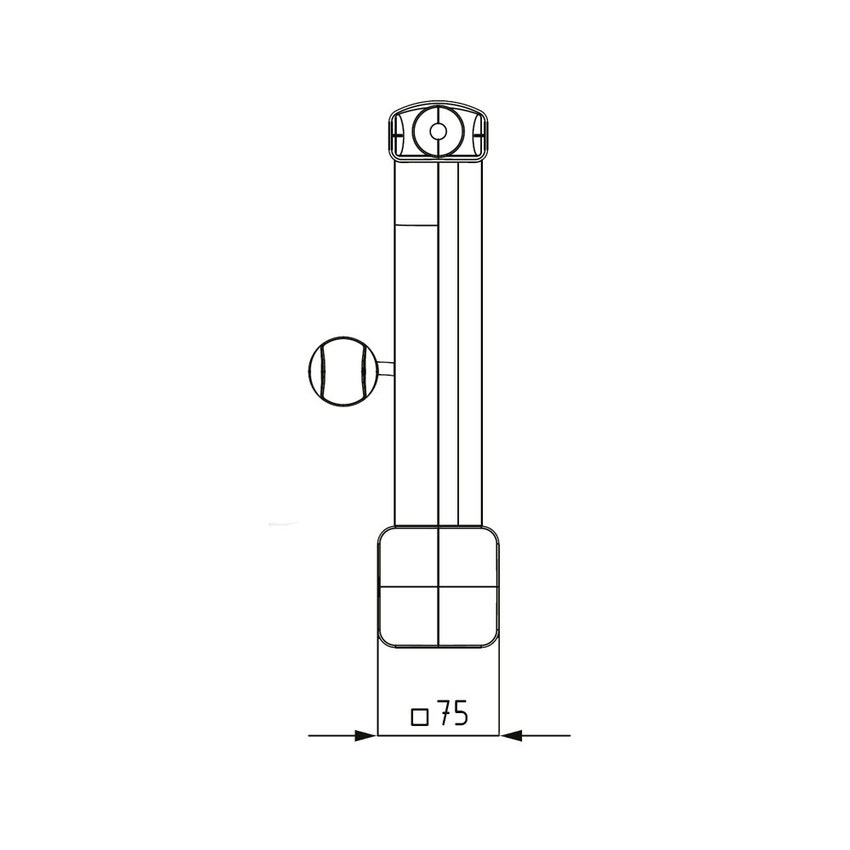 Immagine di Kaldewei Scarico e troppopieno Clou con cavo e manopola, copertura dello scarico quadrata e smaltata, pomello colore bianco alpino 910300010001
