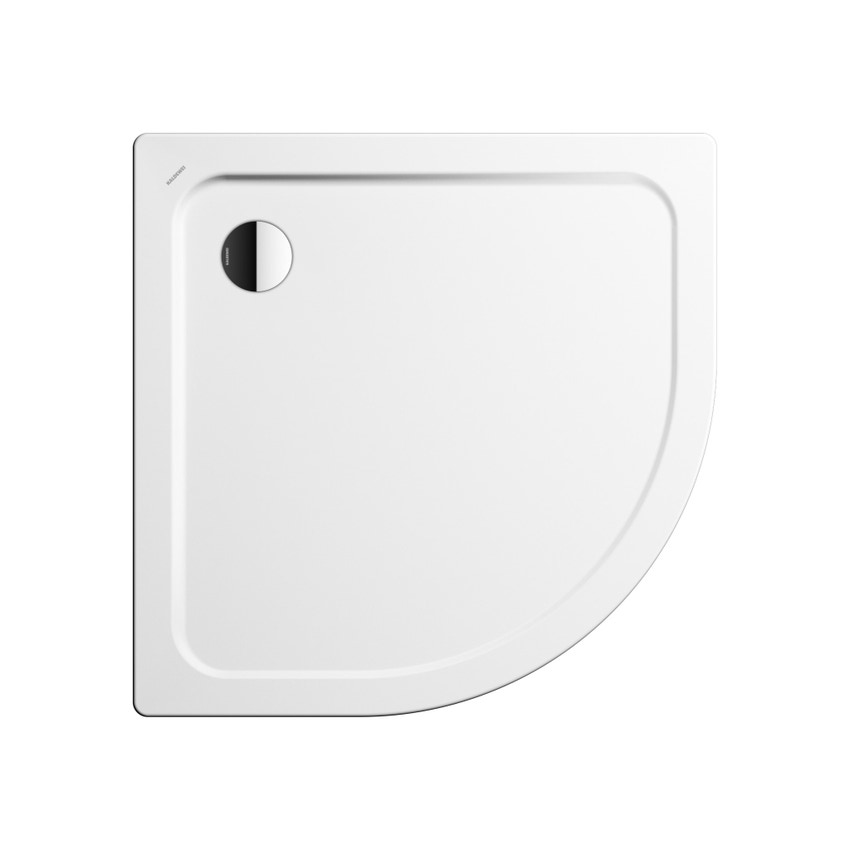 Immagine di Kaldewei ARRONDO piatto doccia angolare L.100 cm, con rivestimento integrato, in acciaio smaltato, colore bianco alpino 460548040001