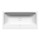 Kaldewei ASYMMETRIC DUO vasca rettangolare L.170 cm, in acciaio smaltato, colore bianco alpino 274000010001