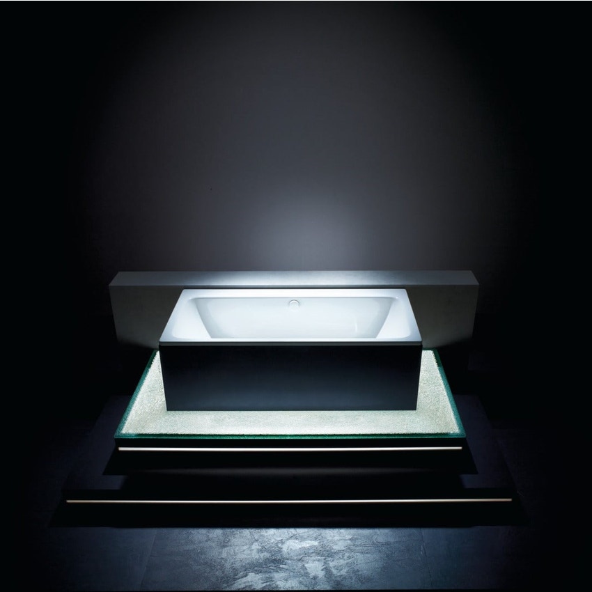 Immagine di Kaldewei ASYMMETRIC DUO vasca rettangolare L.190 cm, in acciaio smaltato, colore bianco alpino 274400010001