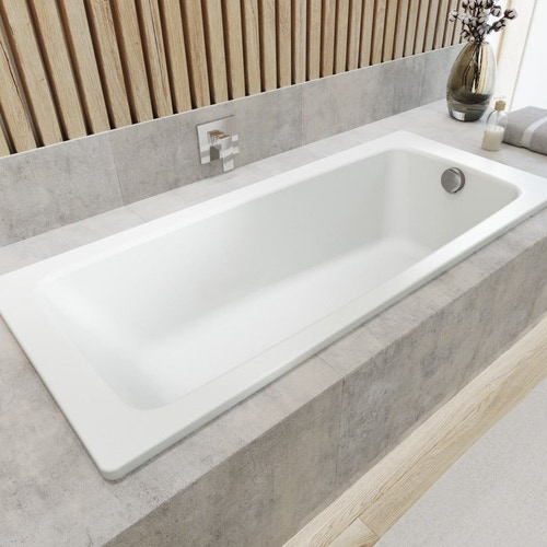 Immagine di Kaldewei CAYONO STAR vasca rettangolare monoposto L.170 P.70 cm, in acciaio smaltato, con predisposizione per montaggio maniglie, colore bianco alpino 275500010001