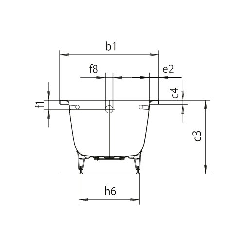 Immagine di Kaldewei CAYONO vasca rettangolare L.170 P.75 cm, in acciaio smaltato, colore bianco finitura opaco 275000010711