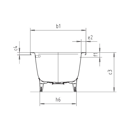 Immagine di Kaldewei CAYONO DUO vasca rettangolare da incasso L.170 P.75 cm, in acciaio smaltato, colore bianco alpino 272400010001