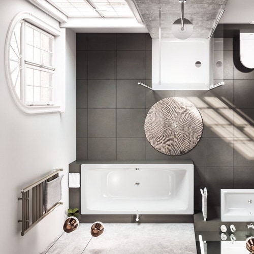 Immagine di Kaldewei CAYONO DUO vasca rettangolare da incasso L.170 P.75 cm, in acciaio smaltato, colore bianco alpino 272400010001