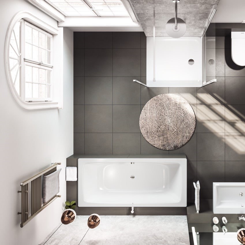 Immagine di Kaldewei CAYONO DUO vasca rettangolare da incasso L.170 P.75 cm, in acciaio smaltato, colore bianco alpino 272400010001