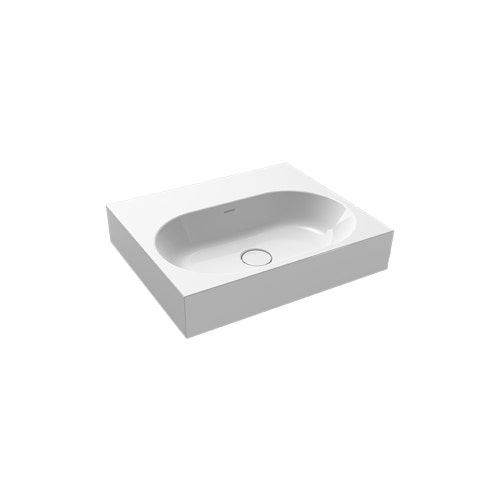 Immagine di Kaldewei CENTRO lavabo da parete L.60 cm, senza foro, senza troppopieno, colore bianco alpino 903406003001
