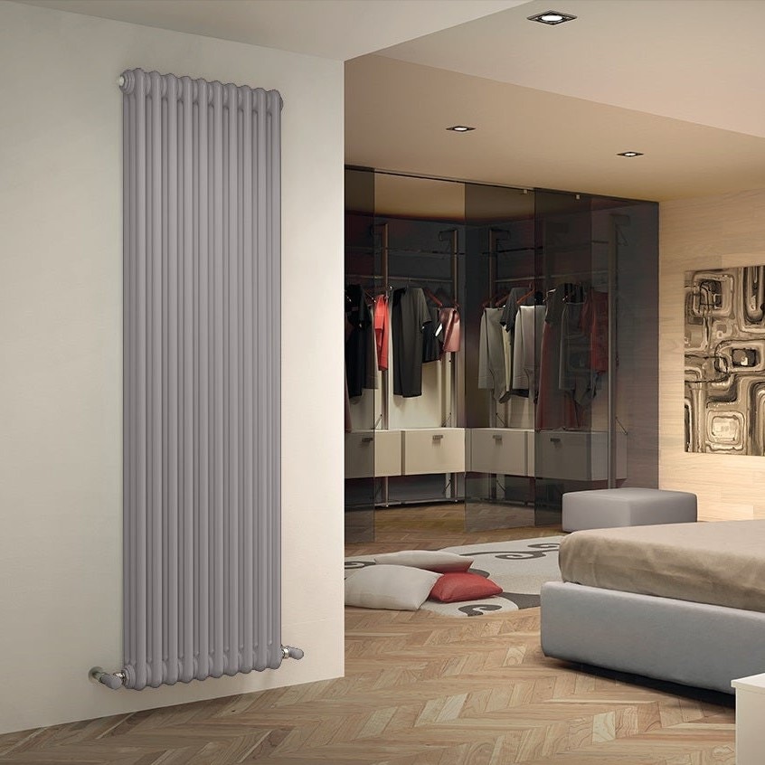 Immagine di Irsap TESI 3 radiatore per sostituzione A, 10 elementi L.206,5 H.45 P.10,1cm, colore grigio ghiaccio finitura opaco RT32065108NIRNON