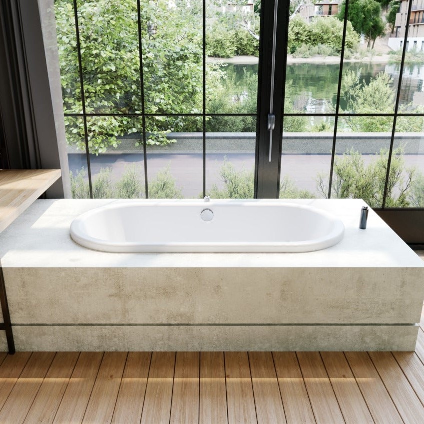 Immagine di Kaldewei CENTRO DUO OVAL vasca ovale L.170 cm, in acciaio smaltato, colore bianco alpino 282700010001