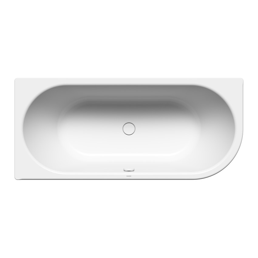 Immagine di Kaldewei CENTRO DUO 1 SINISTRA vasca con curvatura profilo a destra L.180 cm, in acciaio smaltato, colore bianco alpino 283700010001