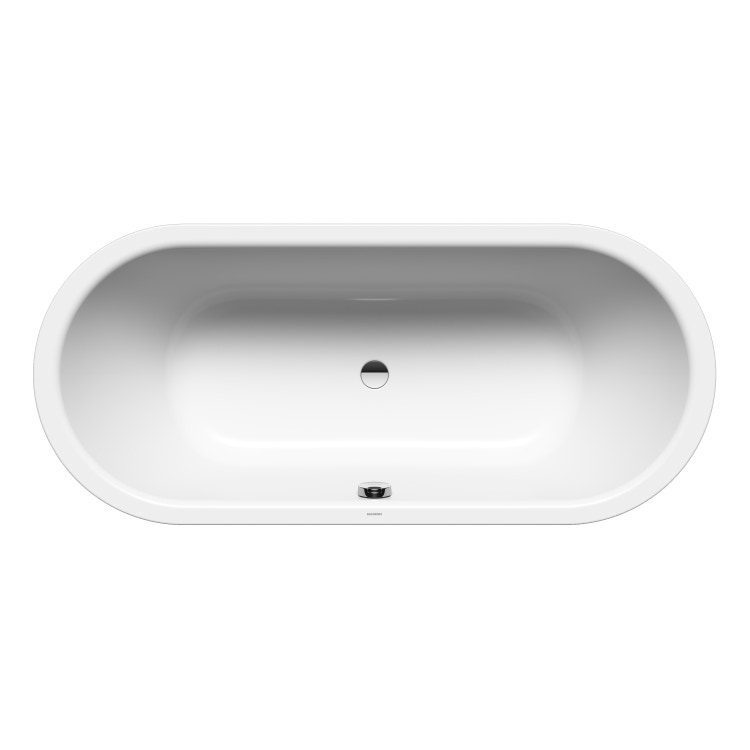 Kaldewei CLASSIC DUO OVAL vasca ovale L.180 P.80 cm, in acciaio smaltato, colore bianco alpino 291200010001