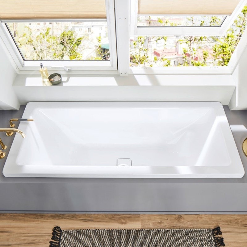 Immagine di Kaldewei CONODUO vasca rettangolare L.170 P.75 cm, in acciaio smaltato, colore bianco alpino 235000010001