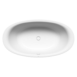 Immagine di Kaldewei ELLIPSO DUO OVAL vasca ovale L.190 P.100, in acciaio smaltato, colore bianco alpino 286200010001