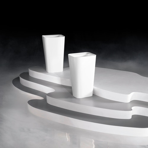 Immagine di Kaldewei MEISTERSTÜCK EMERSO lavabo a colonna da centro stanza L.52 P.42 cm, colore bianco alpino 904806023001