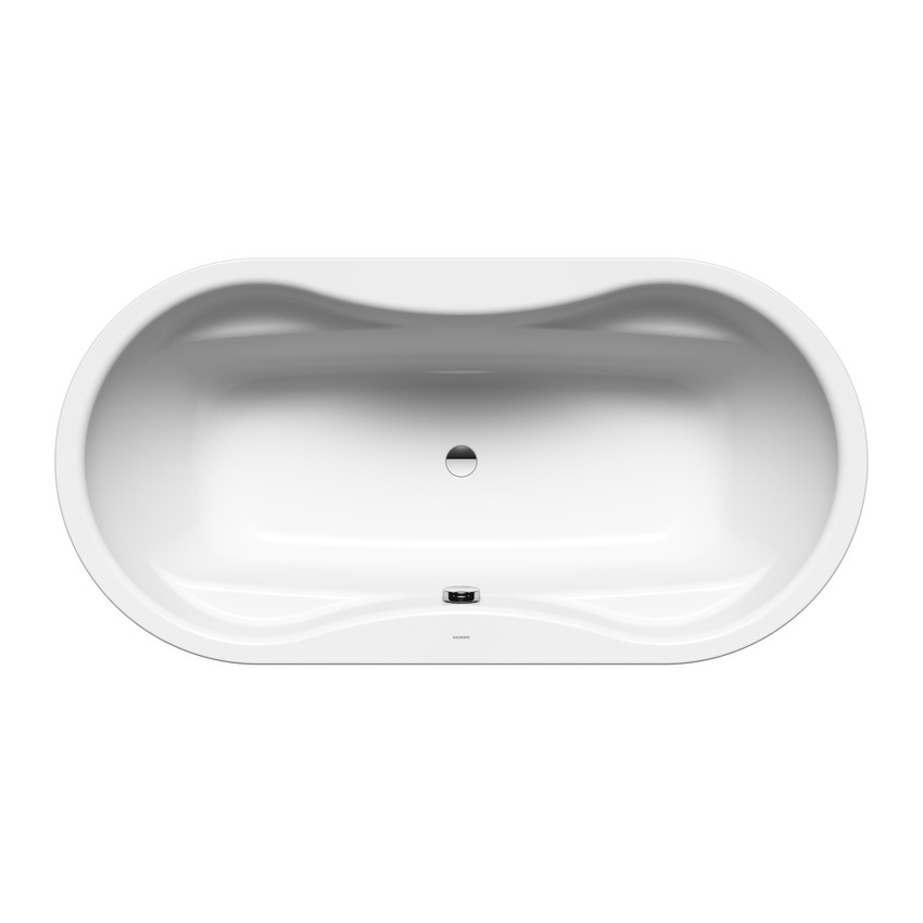 Immagine di Kaldewei MEGA DUO OVAL vasca ovale L.180 P.90 cm, in acciaio smaltato, colore bianco alpino 223800010001