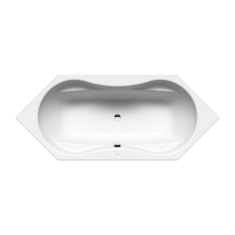 Immagine di Kaldewei MEGA DUO 6 vasca esagonale L.214 P.90 cm, in acciaio smaltato, colore bianco alpino 223600010001
