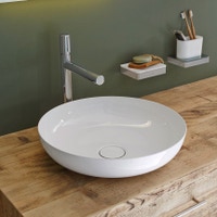 Immagine di Kaldewei MIENA bacinella rotonda Ø 45 cm, senza troppopieno, colore bianco alpino 909306003001