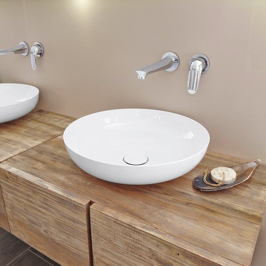 Immagine di Kaldewei MIENA bacinella rotonda Ø 45 cm, senza troppopieno, colore bianco alpino 909306003001