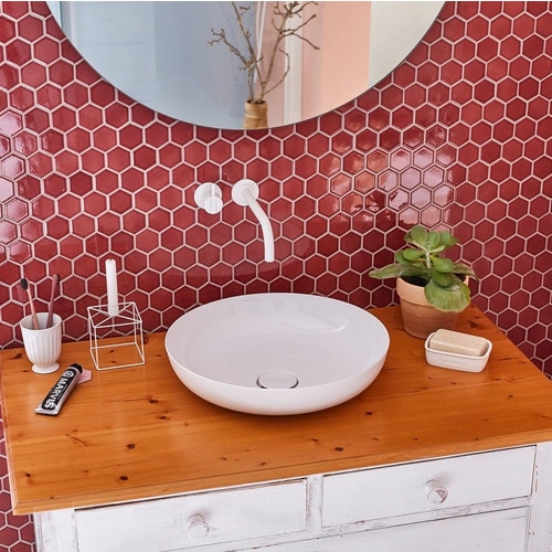 Immagine di Kaldewei MIENA bacinella rotonda Ø 45 cm, senza troppopieno, colore bianco alpino 909306003001