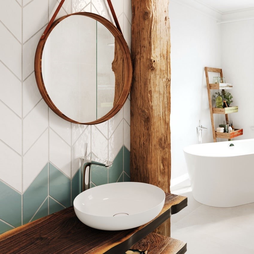 Immagine di Kaldewei MIENA bacinella rotonda Ø 45 cm, senza troppopieno, colore bianco alpino 909306003001