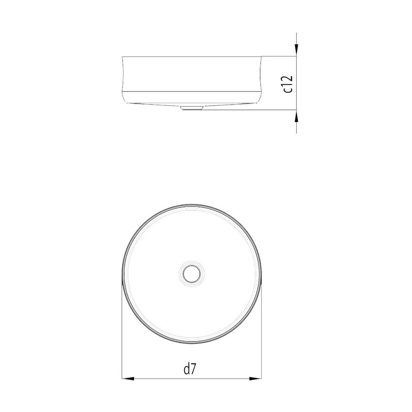 Immagine di Kaldewei MING bacinella rotonda Ø 40 cm, senza troppopieno, colore bianco alpino 913406003001