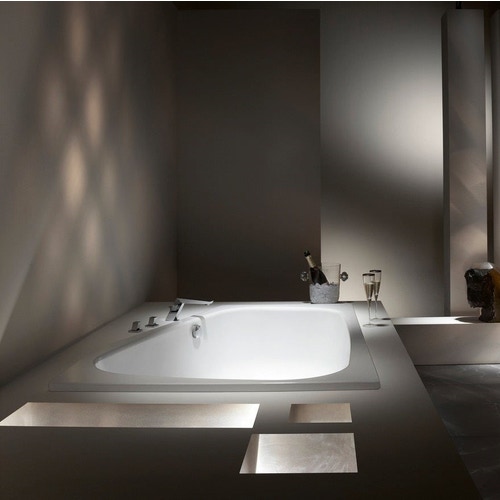 Immagine di Kaldewei PLAZA DUO SINISTRA vasca angolare L.180 P.120, in acciaio smaltato, colore bianco alpino 237200010001