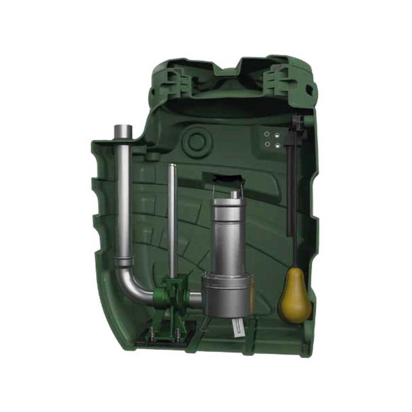 Immagine di Dab Pumps FEKAFOS 280 2" Stazione automatica di raccolta e sollevamento acque reflue domestiche da impianti al di sotto della rete fognaria, capacità 280 litri, predisposta per una pompa (non inclusa) 60162044