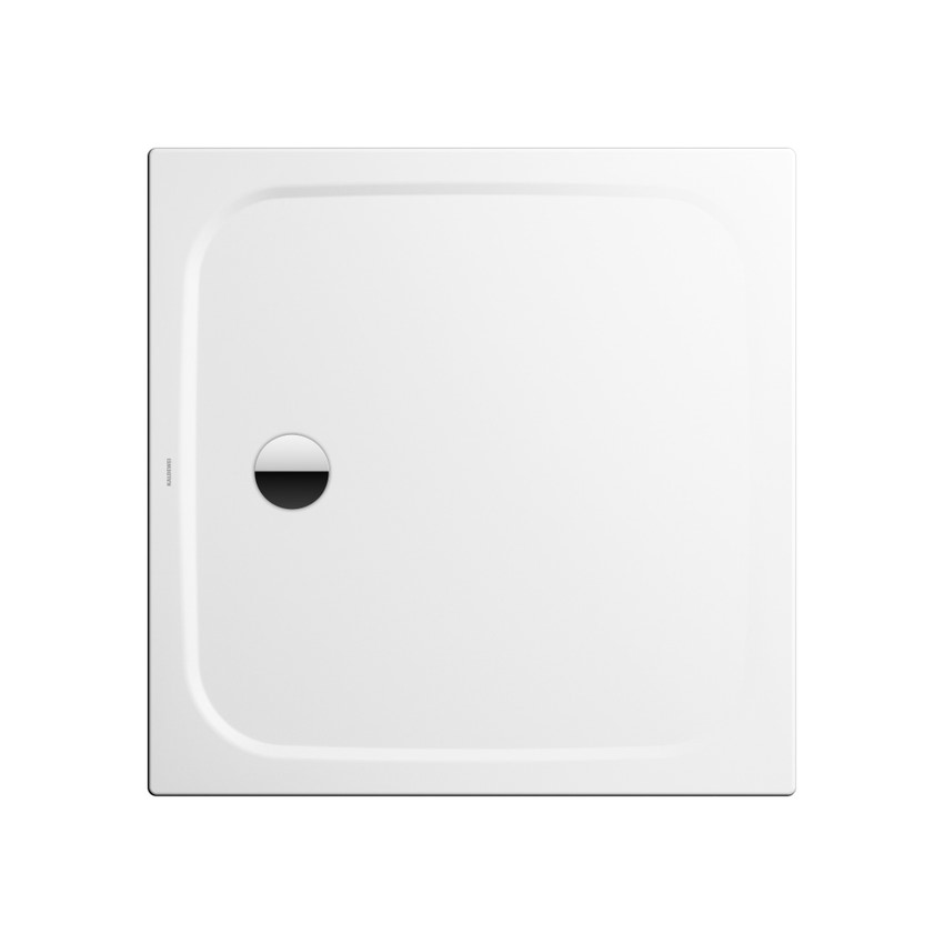 Immagine di Kaldewei CAYONOPLAN piatto doccia quadrato 80 cm, in acciaio smaltato, con supporto extrapiatto, colore bianco alpino 361147980001