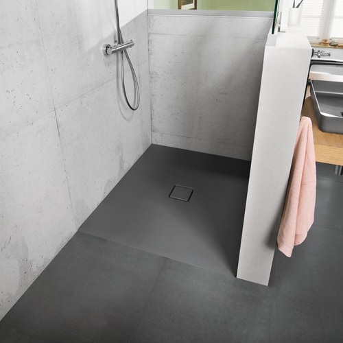 Immagine di Kaldewei CONOFLAT piatto doccia quadrato 100 cm, colore cool grey 30 465600010663