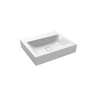 CONO lavabo da appoggio 60x50 cm senza fori per rubinetto senza troppopieno
