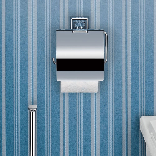 Immagine di Colombo Design PORTOFINO porta rotolo coperto, finitura cromo B32910CR