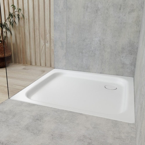 Immagine di Kaldewei DUSCHPLAN piatto doccia quadrato 100 cm, in acciaio smaltato, colore bianco alpino 440200010001