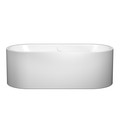 Immagine di Kaldewei MEISTERSTÜCK CENTRO DUO OVAL vasca L.180 P.80 cm, in acciaio smaltato, con colonna di scarico KA 4041, colore bianco alpino 200240413001