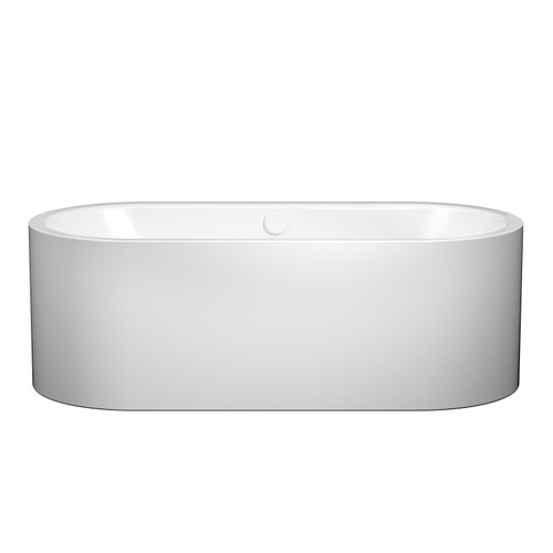 Immagine di Kaldewei MEISTERSTÜCK CENTRO DUO OVAL vasca L.180 P.80 cm, in acciaio smaltato, con colonna di scarico KA 4041, colore bianco alpino 200240413001