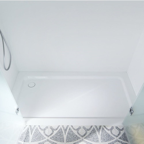 Immagine di Kaldewei SUPERPLAN piatto doccia rettangolare L.120 P.70 cm, in acciaio smaltato, colore bianco alpino 430100010001