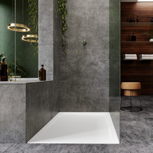 Immagine di Kaldewei SUPERPLAN piatto doccia rettangolare L.120 P.80 cm, in acciaio smaltato, colore bianco alpino 447300010001