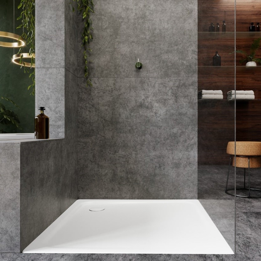 Immagine di Kaldewei SUPERPLAN piatto doccia rettangolare L.120 P.100 cm, in acciaio smaltato, colore bianco alpino 430700010001