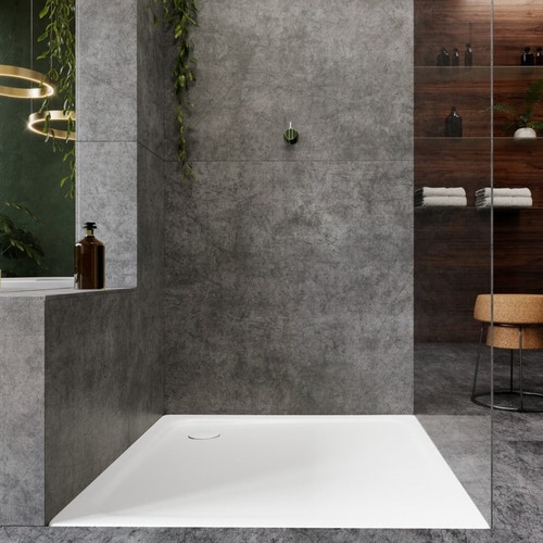 Immagine di Kaldewei SUPERPLAN piatto doccia rettangolare L.140 P.100 cm, in acciaio smaltato, colore bianco alpino 431200010001