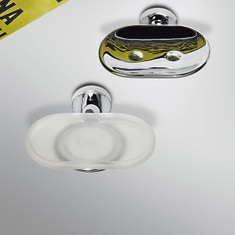 Immagine di Colombo Design BASIC porta sapone, finitura cromo  B27010CR-VAN