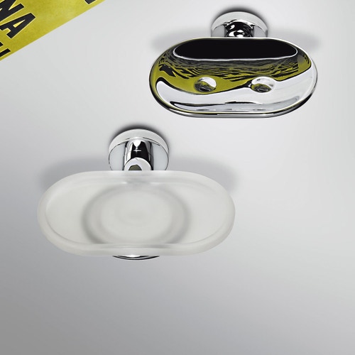 Immagine di Colombo Design BASIC porta sapone, finitura cromo  B27010CR-VAN