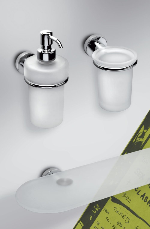 Immagine di Colombo Design BASIC porta bicchiere, finitura cromo  B27020CR-VAN