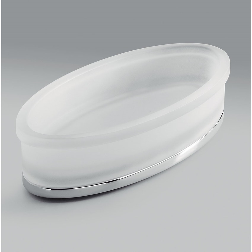 Immagine di Colombo Design LAND porta oggetti d'appoggio, finitura cromo  B28430CR-VAN