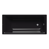 Immagine di Kaldewei PURO vasca rettangolare L.180 P.80 cm, in acciaio smaltato, colore nero finitura lucido 256300010701