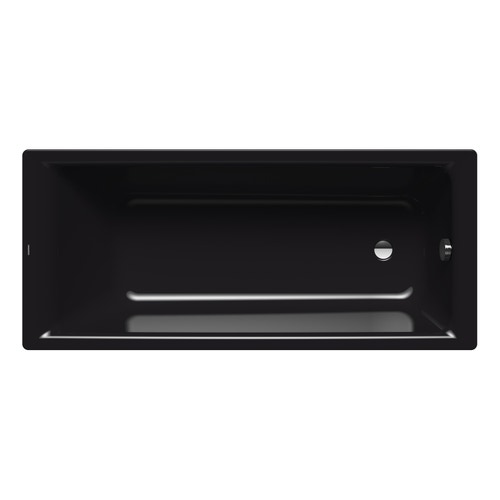 Immagine di Kaldewei PURO vasca rettangolare L.180 P.80 cm, in acciaio smaltato, colore nero finitura lucido 256300010701