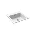 Immagine di Kaldewei PURO lavabo da incasso 46 cm, 3 fori, con troppopieno, colore bianco alpino 900006033001