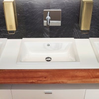 Immagine di Kaldewei PURO lavabo da semincasso L.60 P.46 cm, senza foro, con troppopieno, colore bianco alpino 900106003001