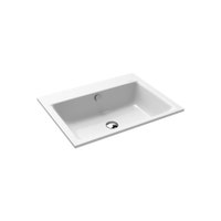 Immagine di Kaldewei PURO lavabo da semincasso L.60 P.46 cm, 3 fori, con troppopieno, colore bianco alpino 900106033001